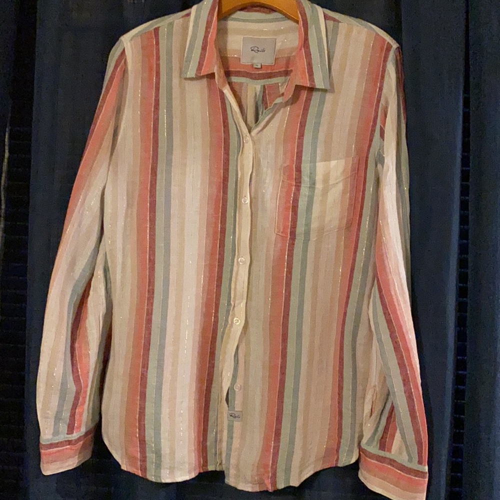 Rails Button-Up With Shimmer - image 2